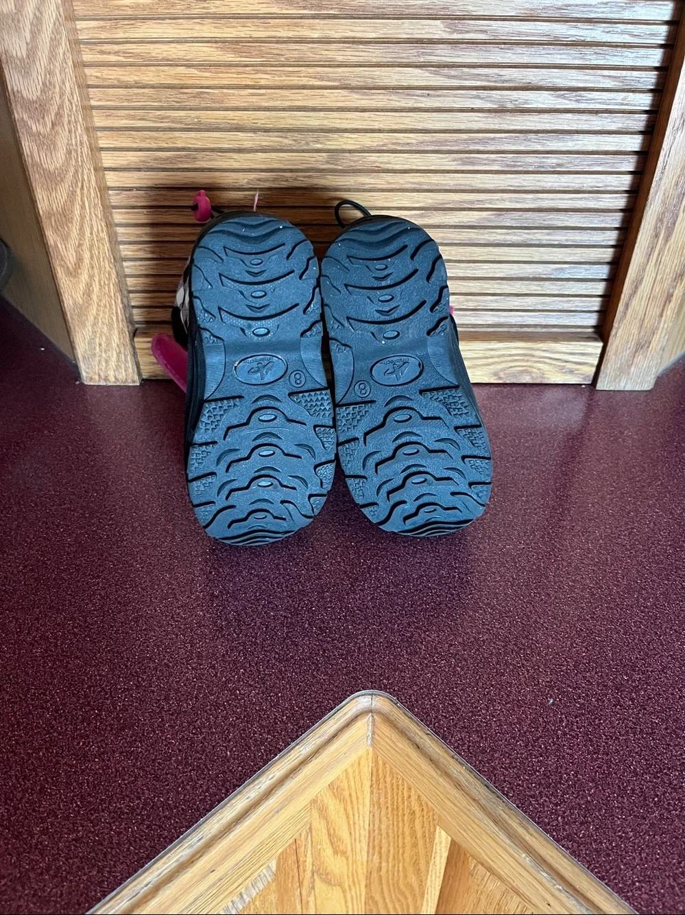 Athletech Kids Snow Boots - Pink & Black. 8